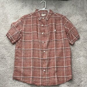 Casual Men's Plaid Button-Down Shirt